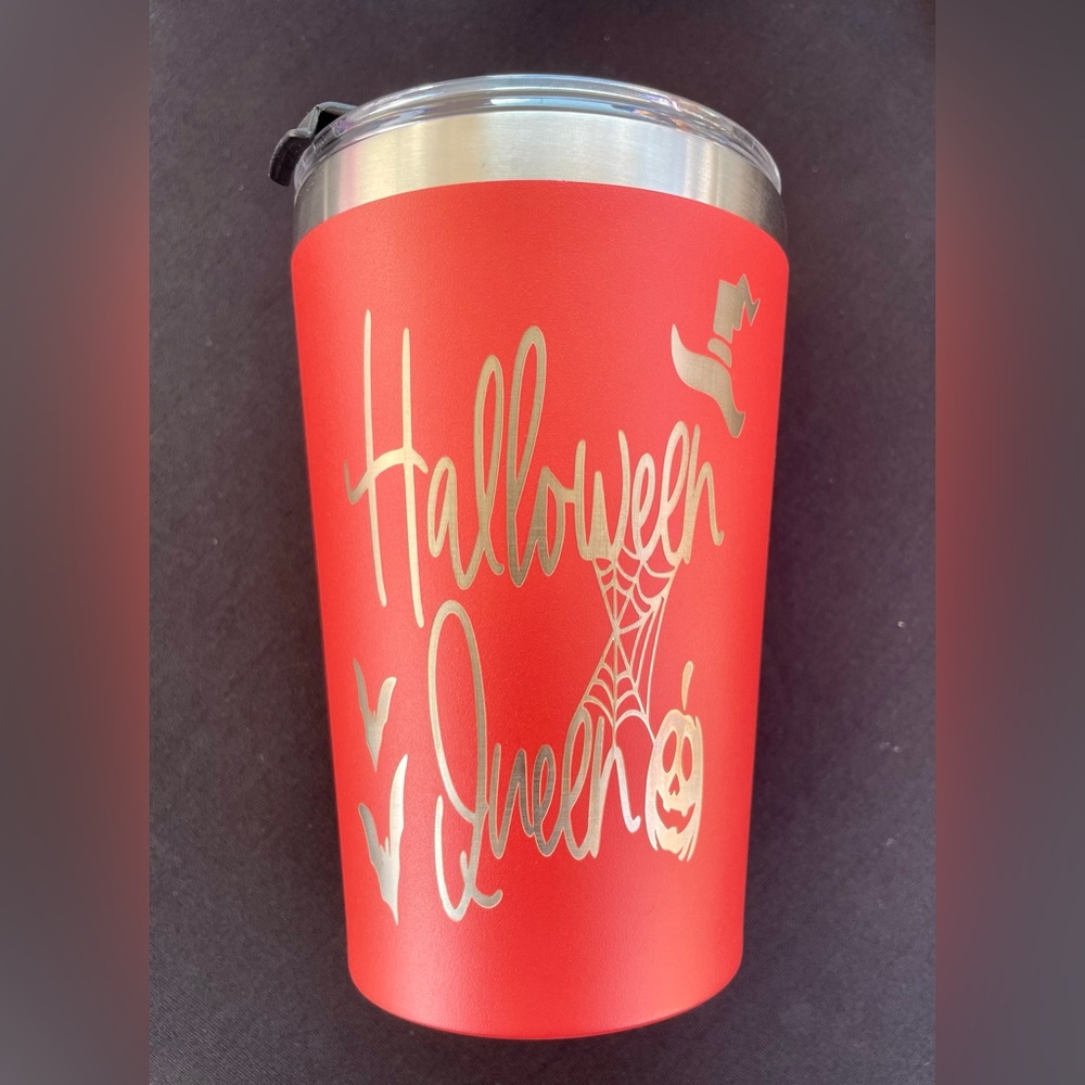 CUSTOM : Halloween Queen Engraved Tumbler